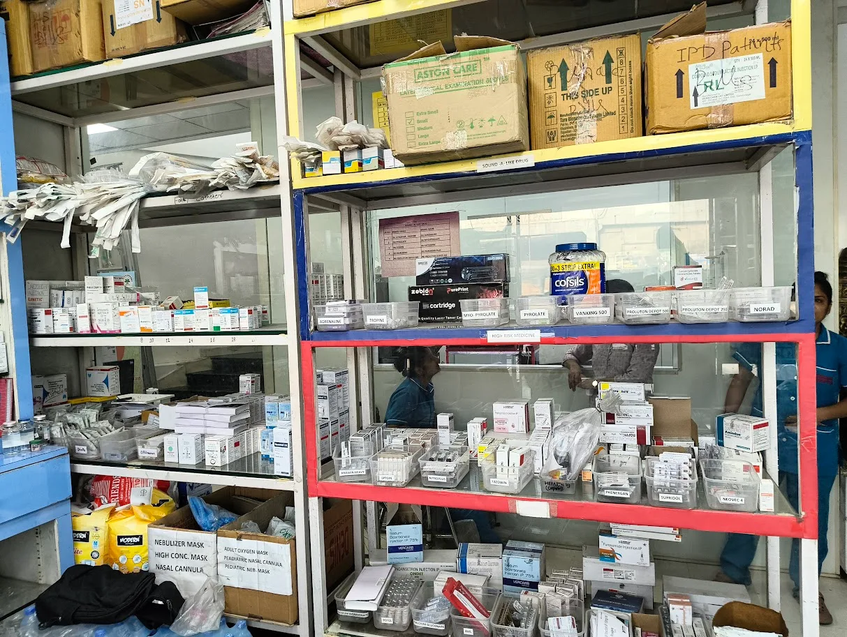 Professional Pharmacy Dispensing Counter at Reigner Hospital